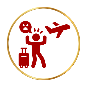 Icon trể chuyến bay