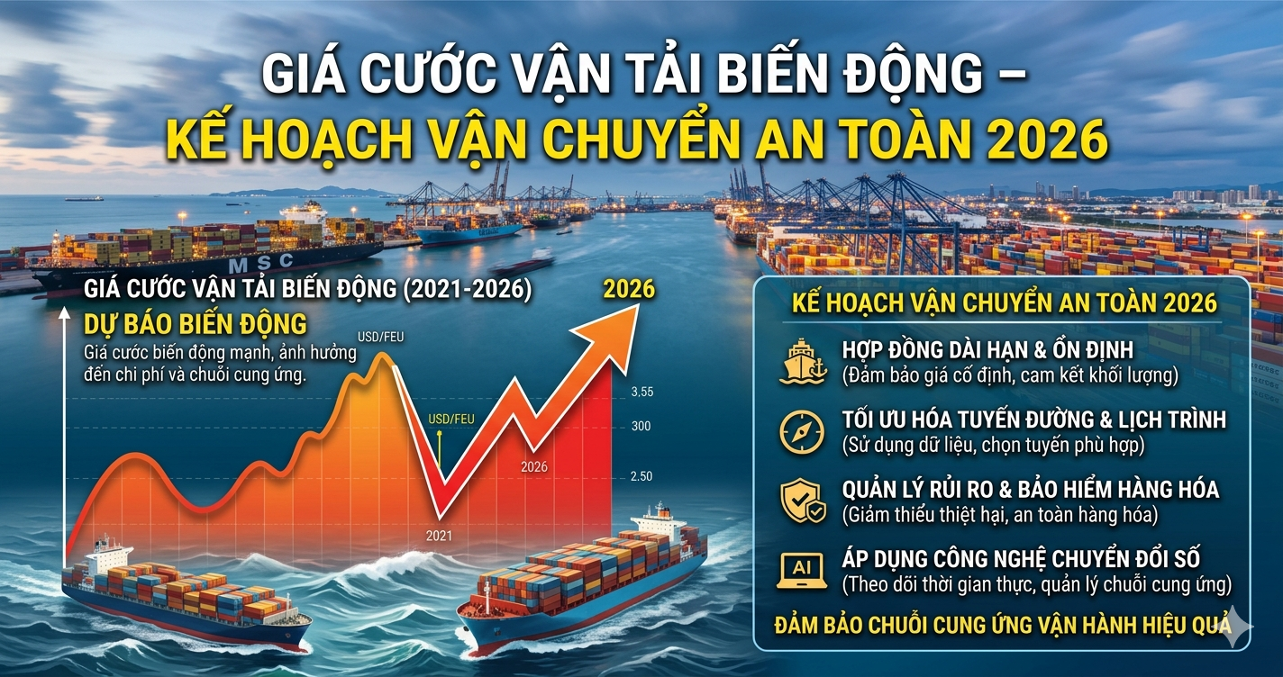 Giá Cước Vận Tải Biến Động – Kế Hoạch Vận Chuyển An Toàn 2026